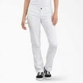 thumbnail image 1 of Dickies Women's FLEX Relaxed Fit Carpenter Painter's Pants, White, 8, 1 of 2