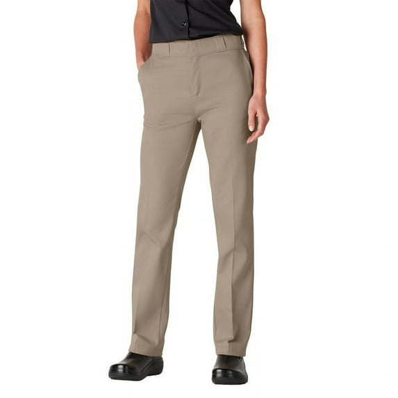 Dickies Women's FLEX Original Fit Work Pants with Stretch Twill Fabric, Wrinkle Resistant Design, and Durable Comfort for Everyday Wear