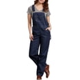 thumbnail image 1 of Dickies Women's Relaxed Fit Bib Overalls with Adjustable Straps, Functional Pockets, and Durable Cotton Denim for Work or Casual Wear, 1 of 2