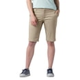 thumbnail image 1 of Dickies Women's Perfect Shape Straight Fit Bermuda Shorts 11", Rinsed Oxford Stone, 12, 1 of 4