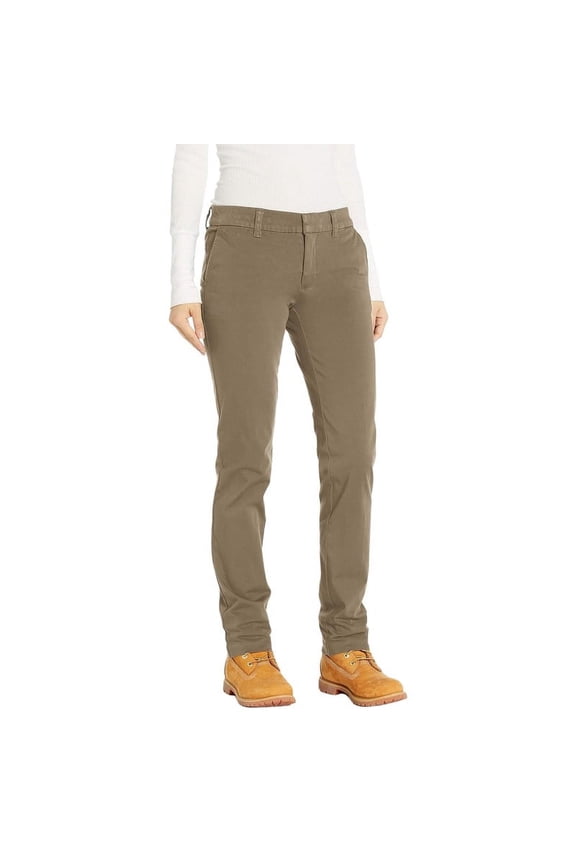 Women's Perfect Shape Straight Fit Pants, Rinsed Oxford Stone, 8