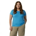 thumbnail image 1 of Dickies Women's Plus Cooling Short Sleeve Pocket T-Shirt, Azure Blue, 1PS, 1 of 5
