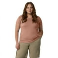 thumbnail image 1 of Dickies Women's Plus Cooling Short Sleeve Pocket T-Shirt, Cork Single Dye Heather, 2PS, 1 of 5