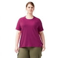 thumbnail image 1 of Dickies Women's Plus Cooling Short Sleeve Pocket T-Shirt, Festival Fuchsia, 1PS, 1 of 5