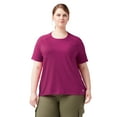 thumbnail image 1 of Dickies Women's Plus Cooling Short Sleeve Pocket T-Shirt, Festival Fuchsia, 2PS, 1 of 4