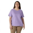 thumbnail image 1 of Dickies Women's Plus Cooling Short Sleeve Pocket T-Shirt, Purple Rose, 3PS, 1 of 5