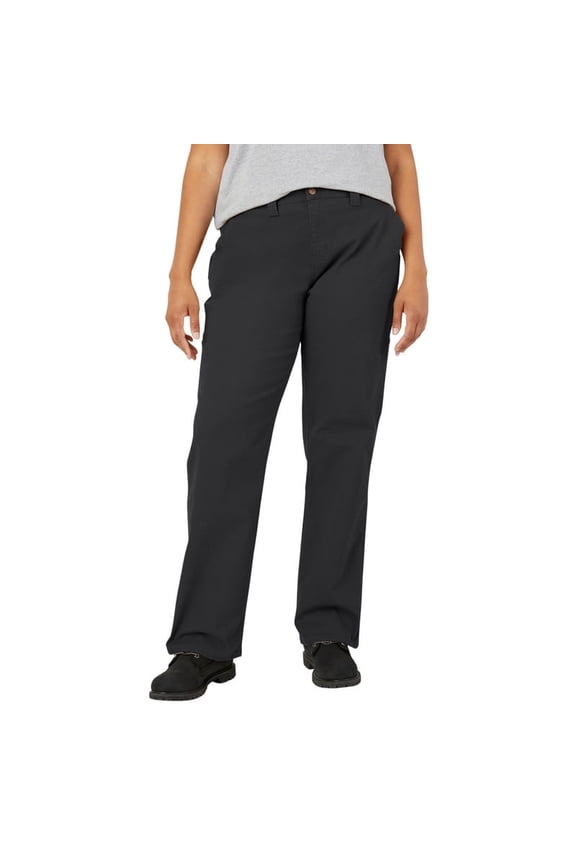 Women’s Plus FLEX Relaxed Straight Duck Carpenter Pants – Durable Work Utility