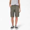 thumbnail image 1 of Dickies Women's Relaxed Fit Cargo Shorts, Grape Leaf, 10, 11", 1 of 4