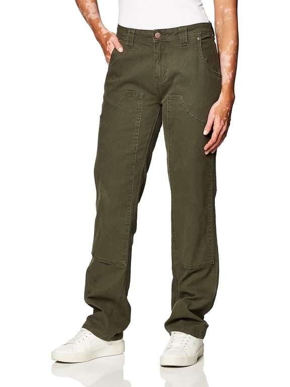 Women's Solid Stretch Double Front Duck Carpenter Pants - FD2500RMS 2