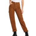 thumbnail image 1 of Womens High Rise Skinny Fit Cuffed Cargo Carpenter Pants, 1 of 7