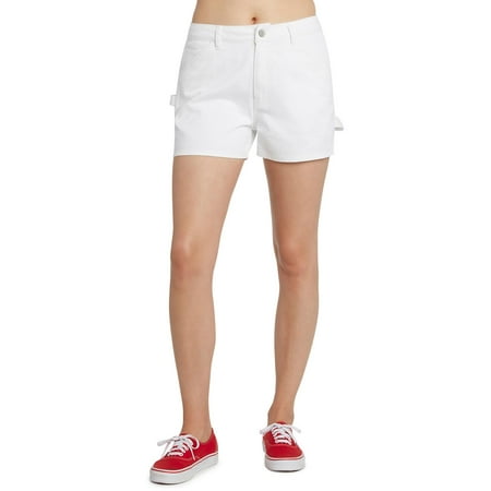 Dickies Womens Juniors Twill High Rise Denim Shorts