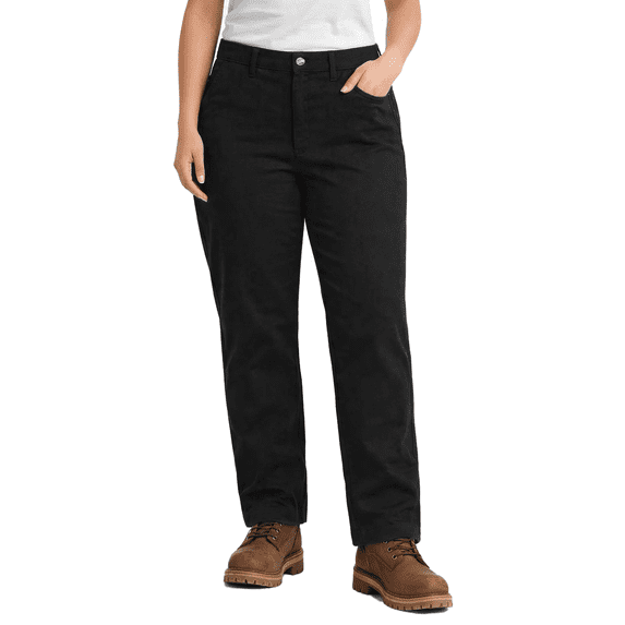Dickies Womens Plus Size Work Pants - Mid Rise Skinny Fit Workwear and Casual Trousers Pants for Women