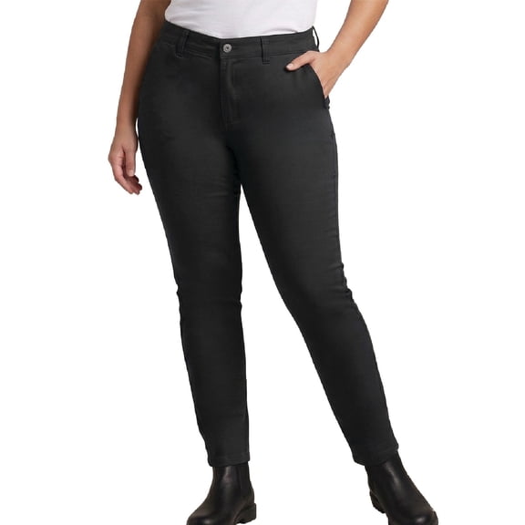 Dickies Womens Plus Size Work Pants - Mid Rise Skinny Fit Workwear and Casual Trousers Pants for Women