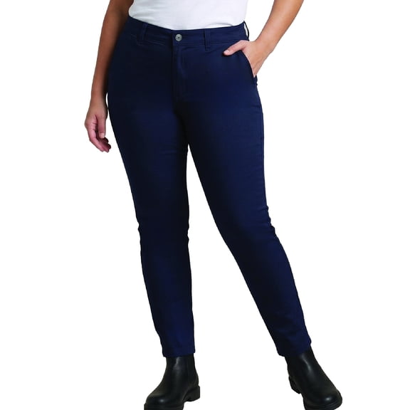 Dickies Womens Plus Size Work Pants -Mid Rise Skinny Fit Pants for Women-Size up for Better Fit