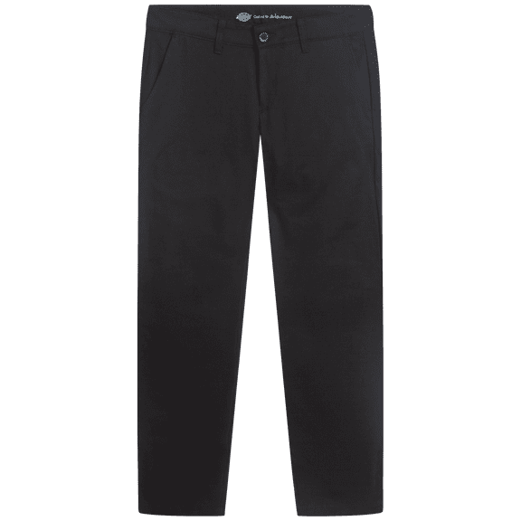 Dickies Womens Work Pants - Skinny Fit Straight Leg Flat Front Stretchy Twill Workwear Casual Pants