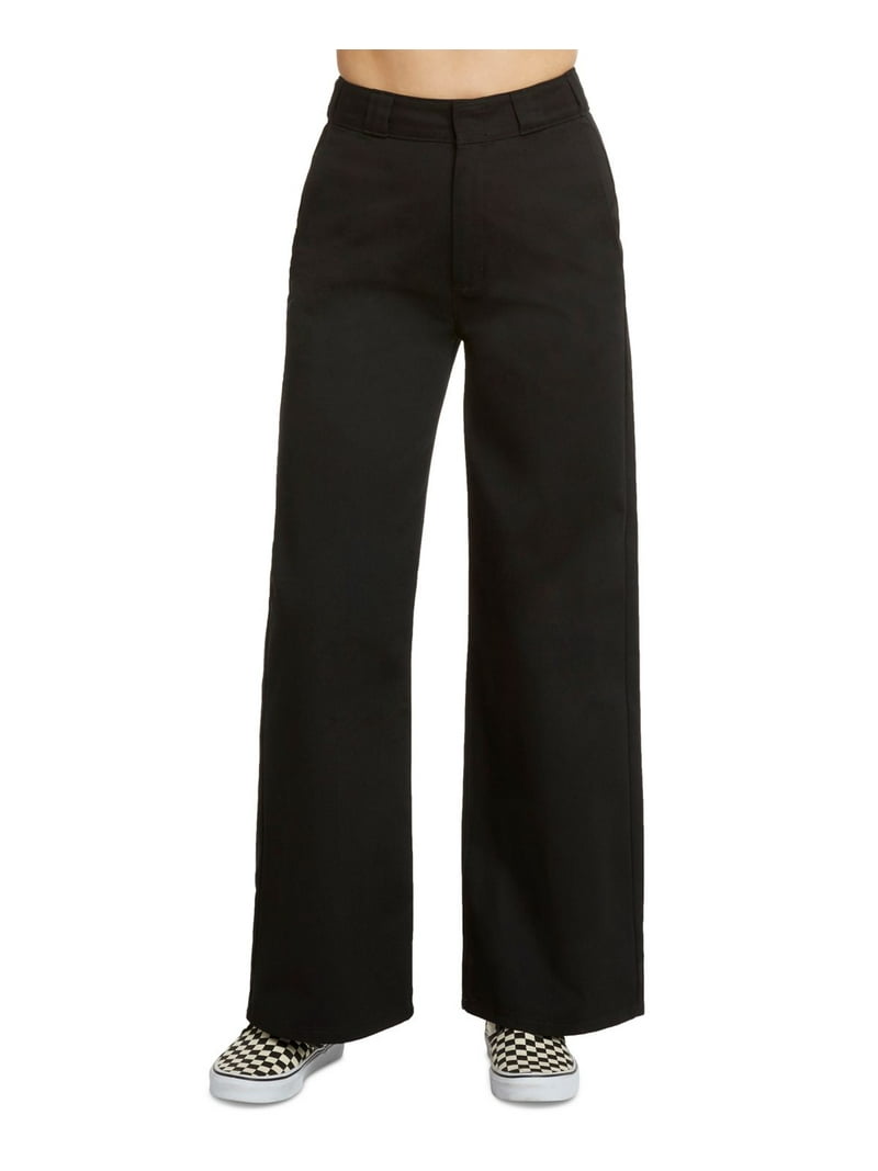 Dickies Womens Relaxed Fit Twill Wide Leg Work Pants