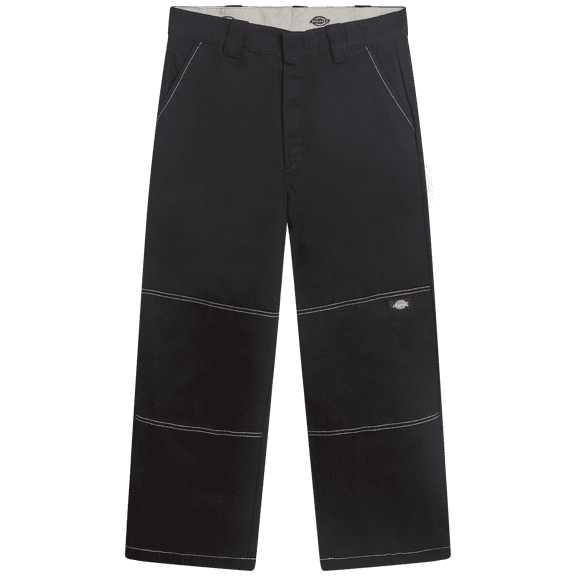 Dickies Womens Work Pants - High Waisted Relaxed Fit Contrast Stitch Casual Double Knee Womens Pants