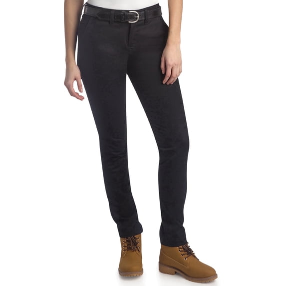 Dickies Womens Casual Pants Mid Rise Skinny Leg Twill Casual Pants for Women Size Up for Ideal Fit