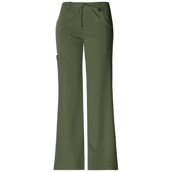 Dickies Xtreme Stretch Medical Scrubs Pant for Women Mid Rise Drawstring Cargo Plus Size 82011