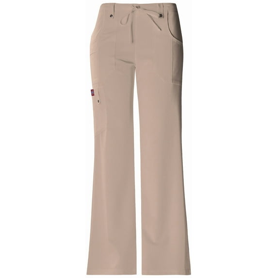 Dickies Xtreme Stretch Medical Scrubs Pant for Women Mid Rise Drawstring Cargo Plus Size 82011