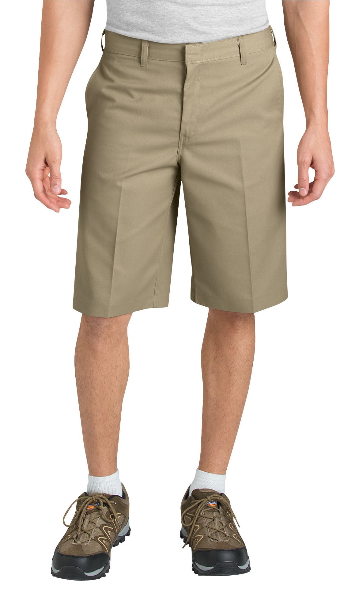 Dickies Young Men's Classic Fit Flat From Shorts, Khaki, 32