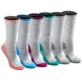thumbnail image 1 of Dickies womens Dri-tech Moisture Control Crew Socks Multipack I61004 Grey 6-9, 1 of 3