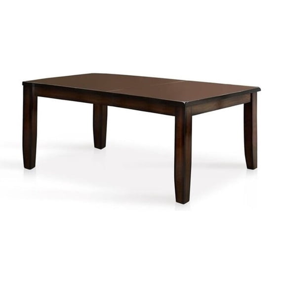 Dickinson I Transitional Style Dining Table, Dark Cherry Finish
