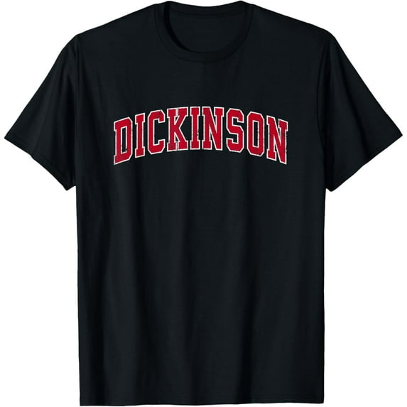 Dickinson North Dakota ND Vintage Sports Design Red Design T-Shirt