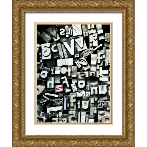 Dickinson, Robin 15x18 Gold Ornate Wood Framed with Double Matting Museum Art Print Titled - Text Blocks