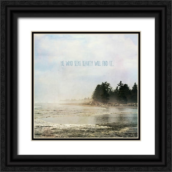 Dickinson, Robin 26x26 Black Ornate Wood Framed with Double Matting Museum Art Print Titled - He Who Seeks Beauty