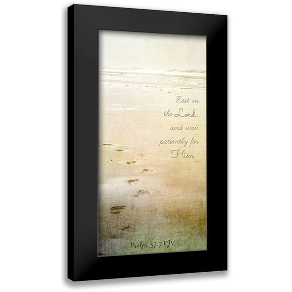 Dickinson, Robin 9x14 Black Modern Framed Museum Art Print Titled - Rest In The Lord