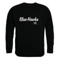 thumbnail image 1 of Dickinson State University Blue Hawks Script Crewneck Sweatshirt, Black - Large, 1 of 1
