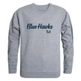 thumbnail image 1 of Dickinson State University Blue Hawks Script Crewneck Sweatshirt, Heather Grey - Medium, 1 of 1