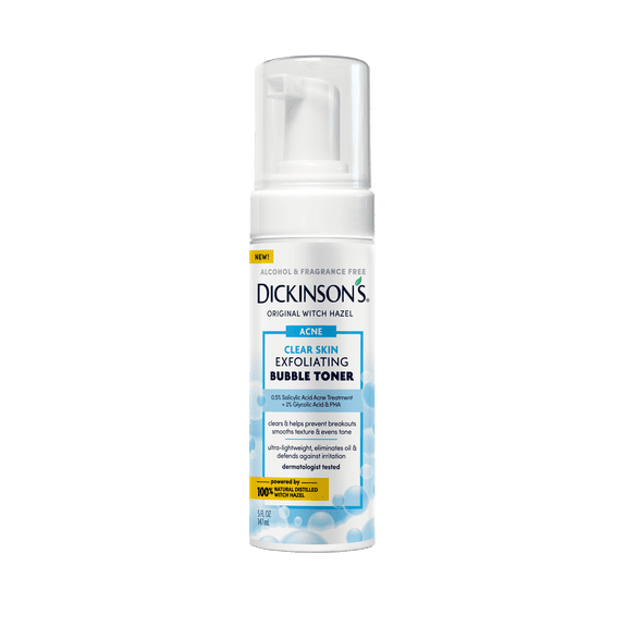 Dickinson's Clear Skin Exfoliating Bubble Toner, 5 fl oz
