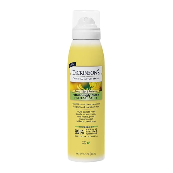 Dickinson's Original Refreshingly Clean Facial Mist, 99% Natural Formula, 3.5 oz