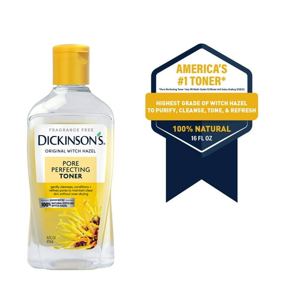 Dickinson's Original Witch Hazel Pore Perfecting Toner, 16 oz, 6 Pack