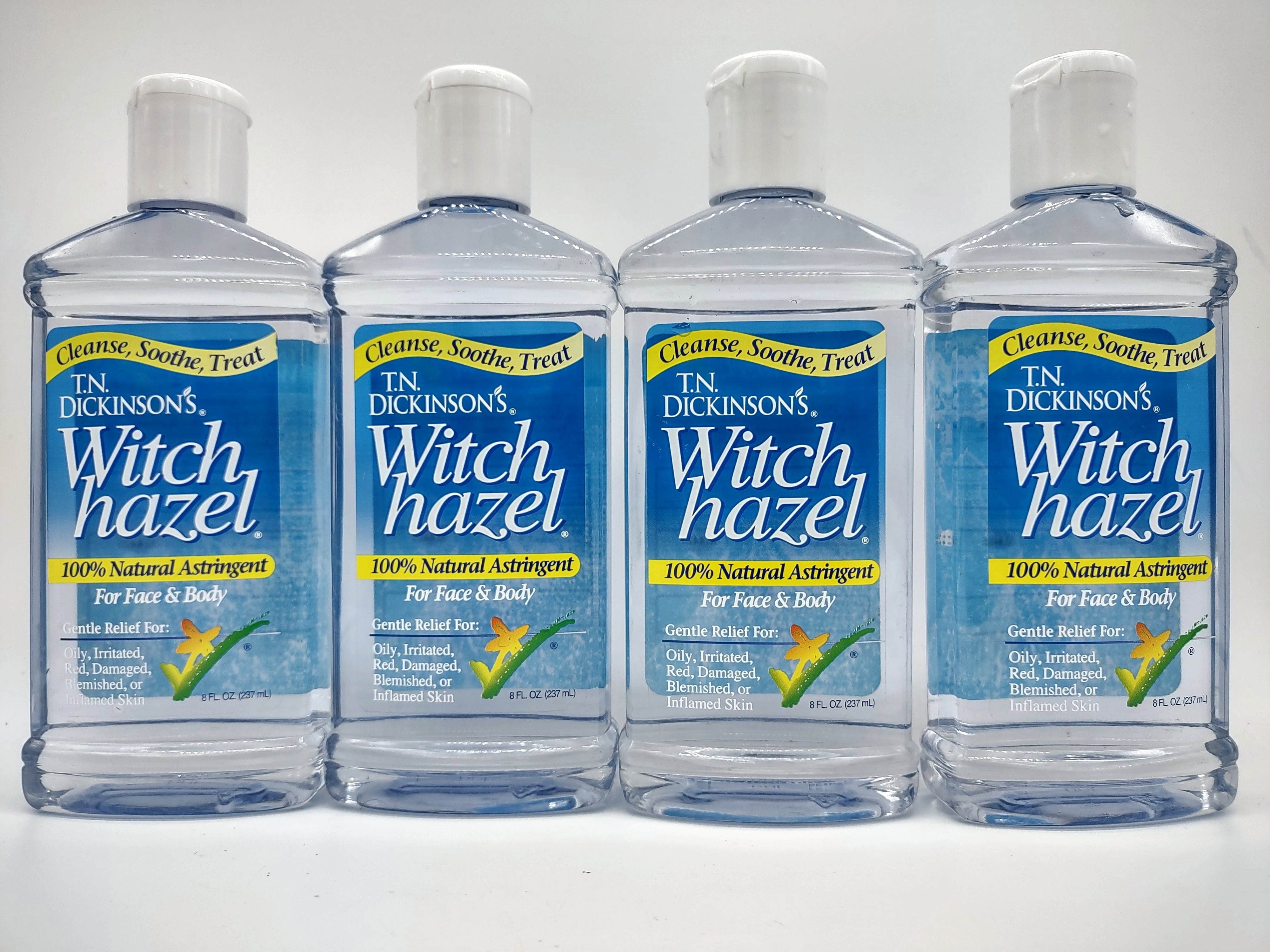 Dickinson's Witch Hazel Astringent, 8oz, All-Natural, Face & Body