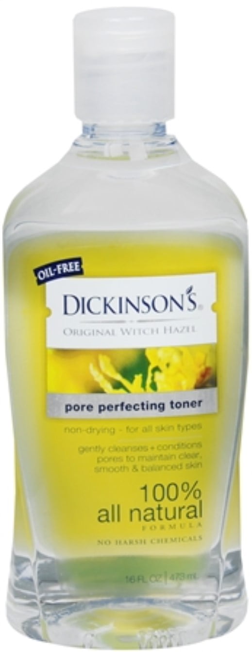 Dickinson's Witch Hazel Pore Perfecting Toner 16 oz (Pack of 4)