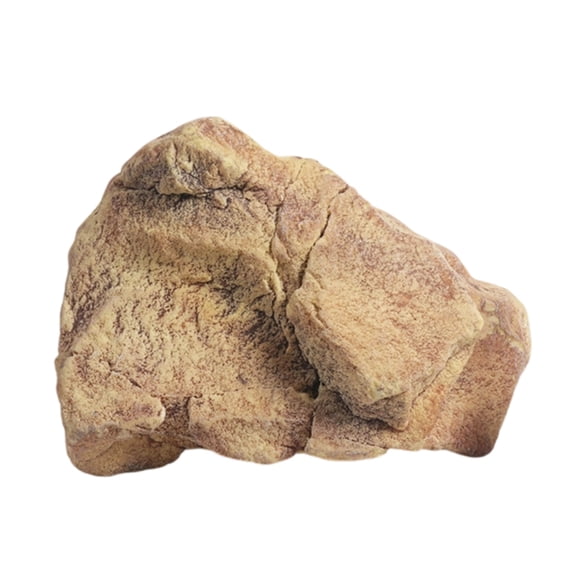 Dickly 1 Count Decorative Faux Rock 13.78x11.02x8.27 Inch Sand Beige Textured Boulder for Landscape Garden Features Plant Area Accents Photography Backdrop Studio Scenes