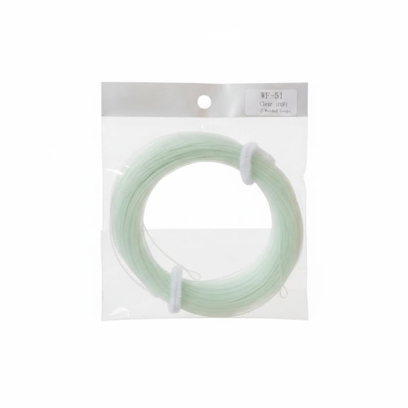 Dickly 1 Count Transparent Fly Line Slow Sinking Nylon WF-5I 5lb Clear Water Steady Glide Fishing Line for Precision Fly Anglers