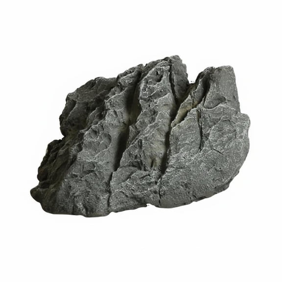 Dickly 1 Piece Foam Rock Statue Faux Mountain Ornament Textured Display Lightweight Craft Stone Suitable for House Display Balcony Arrangement Plant Area