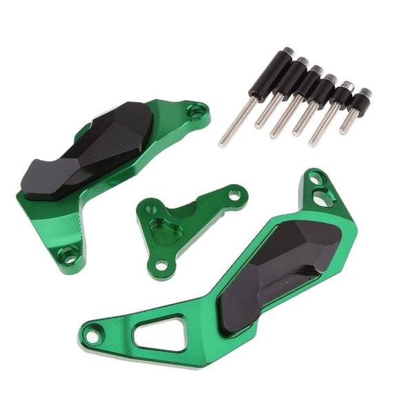 Dickly 1 Set Motorbike Engine Cover Protection Guard Sliders Pads For Kawasaki Ninja 400 2017 2018 Green