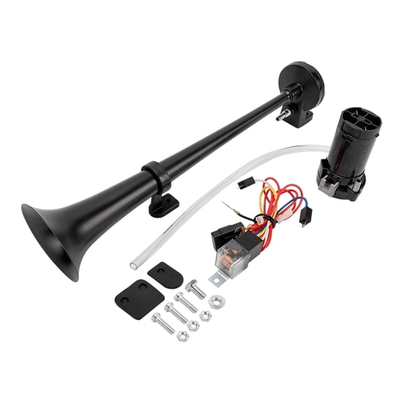 Dickly 12V 150DB Super Loud Single Car Trumpet Air Horn Compressor Car Horn Speaker Kit
