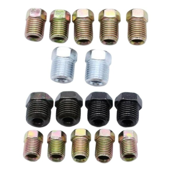 Dickly 16 Inverted Flared Tube Nuts, Thread Nuts for 3/16 Inch Tube Brake Line Fittings