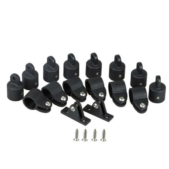 Dickly 16x Bimini Top Hardware Deck Hinges Assembly Component Jaw Slides Eye for Marine