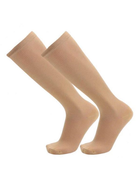 2-6pack Running Compression Socks Calf Support Stockings Skin S-M 2 Pcs