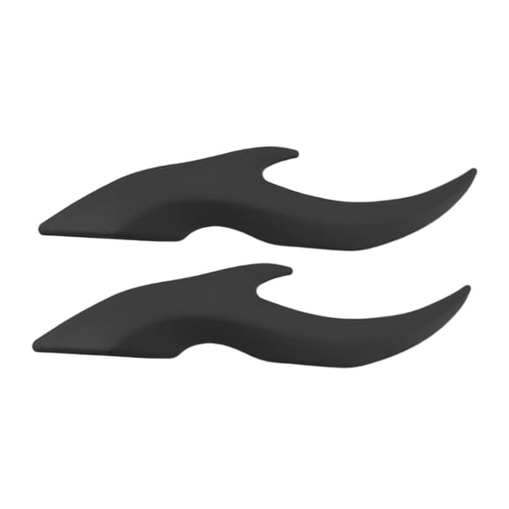 Dickly 2 Pieces Car Roof Dragon Horn Modification Cool Universal Auto Roof Ornament Black