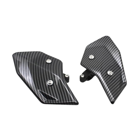 Dickly 2 Pieces Motorcycle Windshield, Motorcycle Side Spoiler, Motorbikes Front Side Air for Guzzi Motorbikes