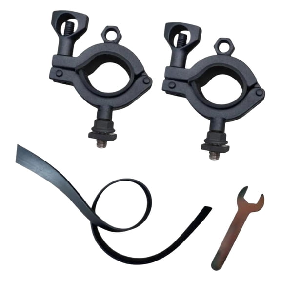 Dickly 2 Pieces Roof Rack Shovel Mount 28-33mm Bracket for Automotive Road Trip Car Black