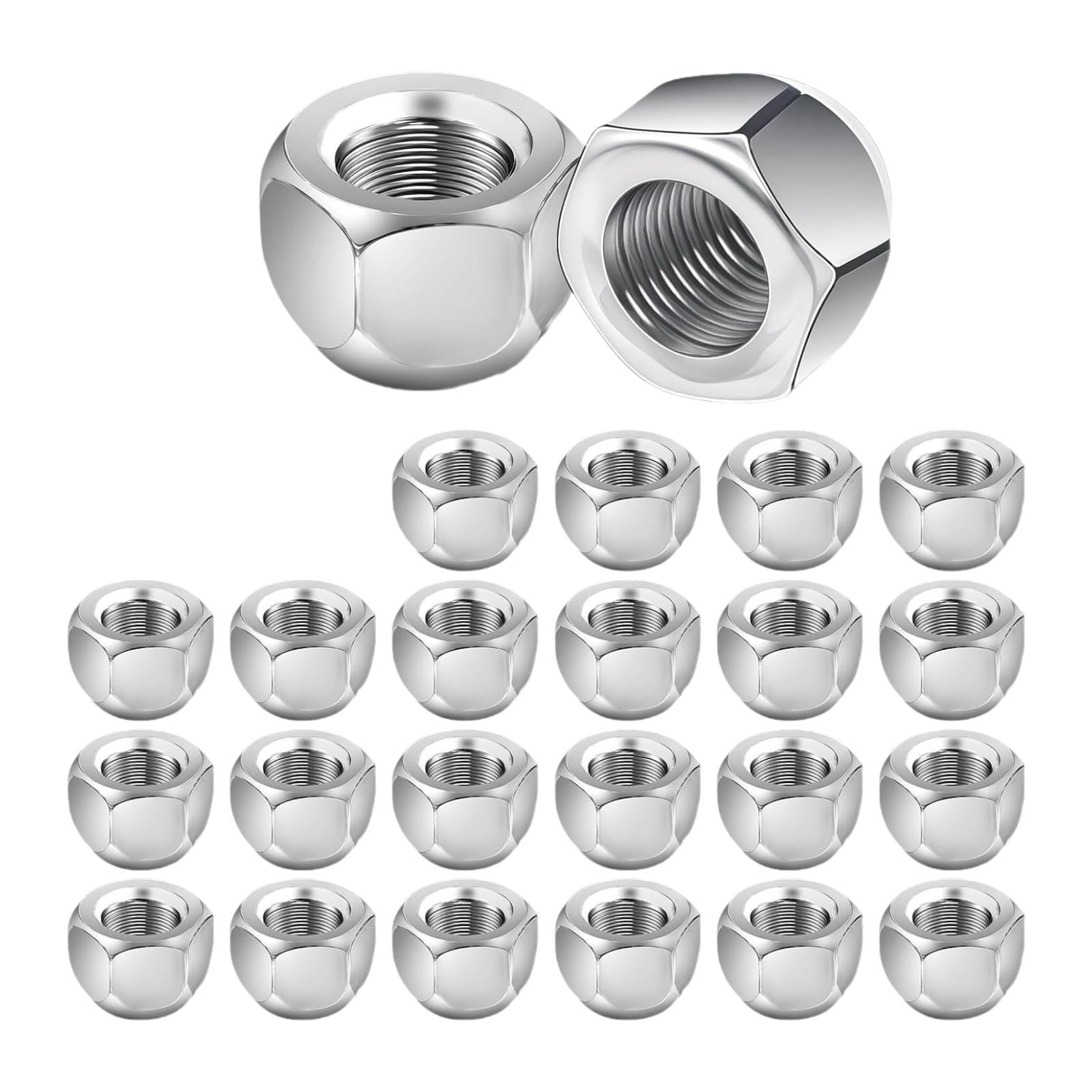 Dickly 24Pcs Wheel Lug Nuts Cone Car Wheel Trailer Nuts for Rvs Direct